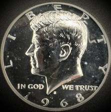 1968-S Kennedy 40% SILVER Half Dollar PROOF 50C picture