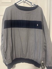 Polo Ralph Lauren 1990s Vintage Houndstooth Pullover Windbreaker Jacket Size XL picture