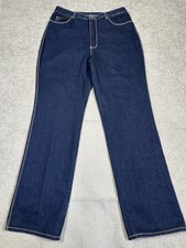 Vtg Gloria Vanderbilt Murjani Jeans Womens 36 35x34.5 Blue Cotton Hong Kong 80s picture