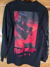 Shoe Palace Friday The 13th Long Sleeve T-Shirt Men Large Halloween Horror picture