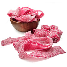 Wild Cherry Sour Belts Deep Red Fruity Chewy Sweet Tart Candy 8oz-5lb picture