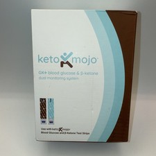 Keto Mojo GK+ Glucose & Ketone Monitor Kit Exp 7/27 + picture