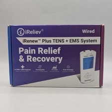 iReliev ET-8080 TENS + EMS Muscle Stimulator w/ 3 Large & 2 Small Pads picture