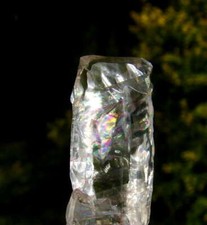 WHITE ICE ELESTIAL MOLDAVITE CALCITE CRYSTAL RECORDS...RARE picture