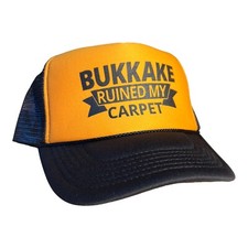 Funny Trucker Hat Bukkake Ruined My Carpet Funny Hat Snapback Bachelor Party cap picture