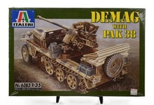 VTG  2003 Italeri 1/35 Demag with Pak 38 German Half-Track Model Kit 6383 Sealed picture