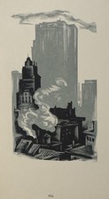1938 Woodcuts of New York Hans Alexander Mueller 1st Ed NYC Art Illustrated picture