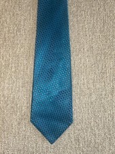 CHARVET Place Vendome Tie Mens Silk Necktie Blue/Teal picture