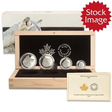 2016 Canada 4 Coin Fractional Silver Coin Set - Wolf picture