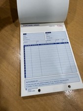 3-Part Purchase Order Book, 5 5/8