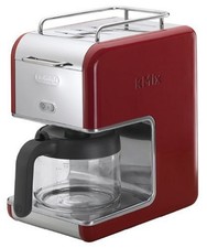 Delonghi Kmix Drip Coffee Maker, Red, 6-Cup Capacity, Cmb6-Rd_ picture