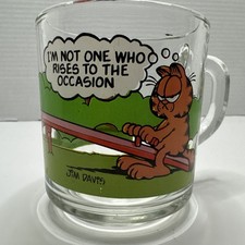 Vintage McDonald's Garfield Glass Mug from 1978 picture