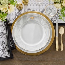 Honeycomb Embossed Dinner Plates picture