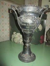 Antique Rare Silver Trophy Loving Cup Dubois PA Union Bank Early 1900s AAFA picture