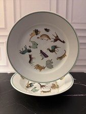 Vintage Arabia Finland Anja Juurikkala Animal Parade Child's bowl & Plate set picture