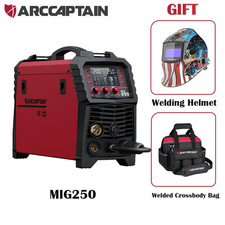 ARCCAPTAIN MIG250 Pro 250A 6-in-1 Multi-Process MIG Welder Digital MCU 110V/220V picture