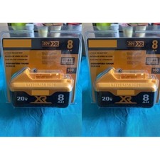 2PCS New DEWAL-T  DCB208 20V Max XR 8.0Ah Lithium Ion Batteries Li-ion Battery picture
