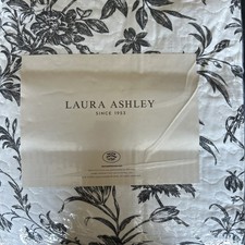 Laura Ashley Amberley Toile Reversible 4PC Daybed Quilt Set Cotton Black White picture