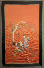 EXCEPTIONAL antique CHINESE SILK EMBROIDERY TAPESTRY 27