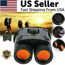 Binoculars 30x60 Zoom Outdoor Travel Compact Folding Telescope Hunting Day/Night picture