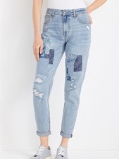 M jeans by Maurices High Rise Patchwork Jean picture