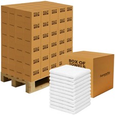 White Terry Bar Mop Towels Bulk Boxes - 100% Cotton Absorbent Rags for Kitchen picture