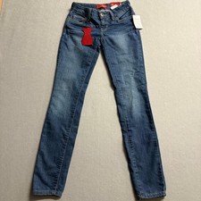 Guess Sienna Curvy Fit Skinny Jeans Womens Size 25 Blue Denim Stretch NWT picture