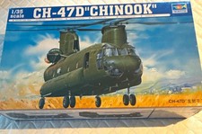 Rare - Trumpeter 1:35 CH-47D Chinook Plastic Helicopter Model Kit MPN 05105 picture