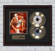 Stevie Ray Vaughan Framed Gold or Platinum 45 Record w/ Reproduction Signatures picture