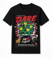 TMNT D.A.R.E. Just Say No Retro 90's Reprint Graphic T-Shirt picture