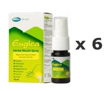 6 x Mega We Care Eugica Herbal Mouth Spray Natural Plant Extract Oil Honey 10ml. picture