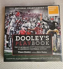 SIGNED Vince Dooley’s Playbook Hardcover Book - 2021 National Championship Ed. picture