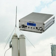 CZE-15A Digital Smart FM 12V Transmitter Radio Station+ 1/4 wave GP Antenna 15W picture