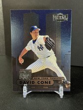 1998 Skybox Metal Universe #114 David Cone (WTC Twin Towers) Yankees See photos picture