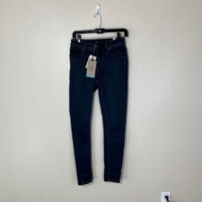 prAna Soma Jean Mid-Rise Stretch Denim Black Women's Slim Fit 30
