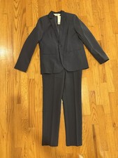 Boys H & M Jacket and Suit Pants, Blue, Size 10 picture