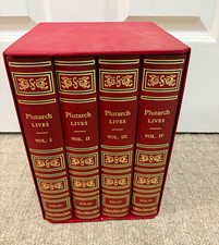 Folio Society Plutarch Lives Vol I-IV Illustrated Hardcover Box Set 2nd prtg picture