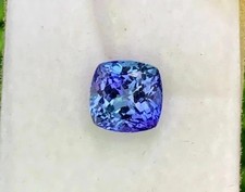 Natural Extremely Rare Blue Tanzanite Cushion 10-12 Ct Certified Loose Gemstone picture