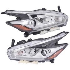 Left & Right Pair LED Headlights Assembly Fits Nissan Murano 2015 2016 2017 2018 picture