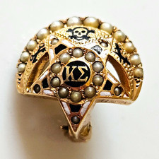 Antique 1917 14k Gold Kappa Sigma Fraternity Pin Badge – Swarthmore Paul Endicot picture