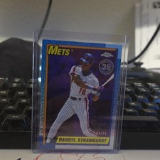 Topps 2025 Update Darryl Strawberry Mets 1990 Silver Pack Blue /75 #U90C-87 picture