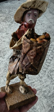 Vintage Mexican Papier Mache & Corn Husk Farmer Figurine Folk Art Doll picture