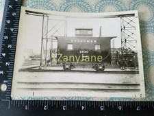 A146 VINTAGE TRAIN ENGINE PHOTO Railroad BESSEMER CAR # 1830 picture