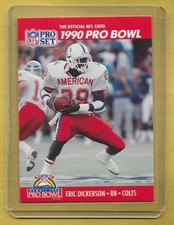 1990 Pro Set Eric Dickerson #338 error SP Variation Colts Pro Bowl picture