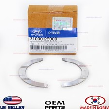 Genuine OEM Crankshaft Thrust Bearing Pair Set Hyundai Kia See Compatibility picture