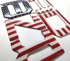 3D US FLAG RAISED DOMED TAILGATE LETTERS FOR TOYOTA TUNDRA 2022 - 2026 US MADE picture