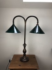 Edwardian Double Bankers / Library Lamps Pair picture