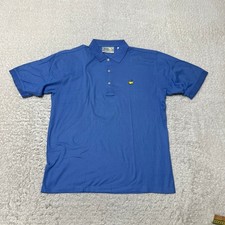 Vintage Master Golf Polo Shirt Men Large Blue Cotton Short Sleeve Casual picture