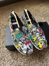 TOMS x Marvel - Multi Marvel Comic Pop Print - Men’s 9 - NiB picture