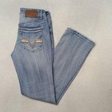 Buckle BKE Jeans Mens 30x32 Blue Slim Straight Light Aiden Embroidered 5-Pocket picture